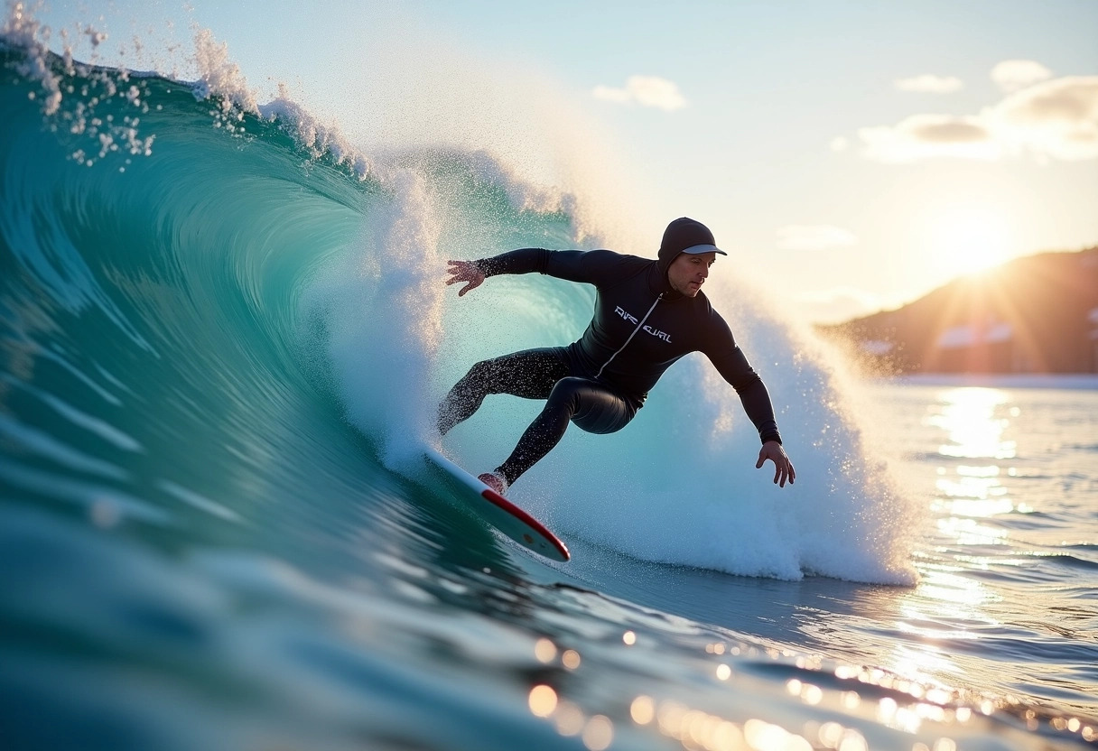 surfer plage